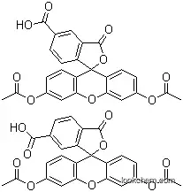 Molecular Structure of 124387-19-5 (5(6)-CARBOXYFLUORESCEIN DIACETATE)